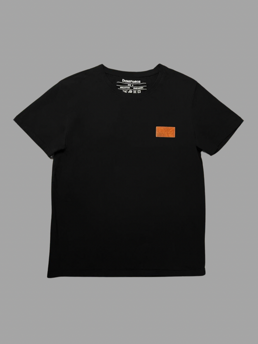 Cotton/Spandex T-Shirt (Black-White)